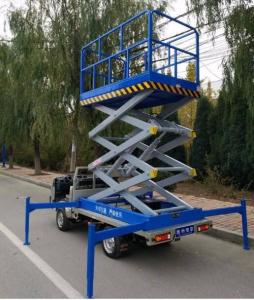 Wholesale 7.5M Lifting Height 500Kg Loading Capacity Truck Mounted Scissor Lift for Hospital / Library from china suppliers