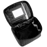 Large Embroidered black Cosmetic Bag-Monogram Cosmetic Bag-Personalized Cosmetic