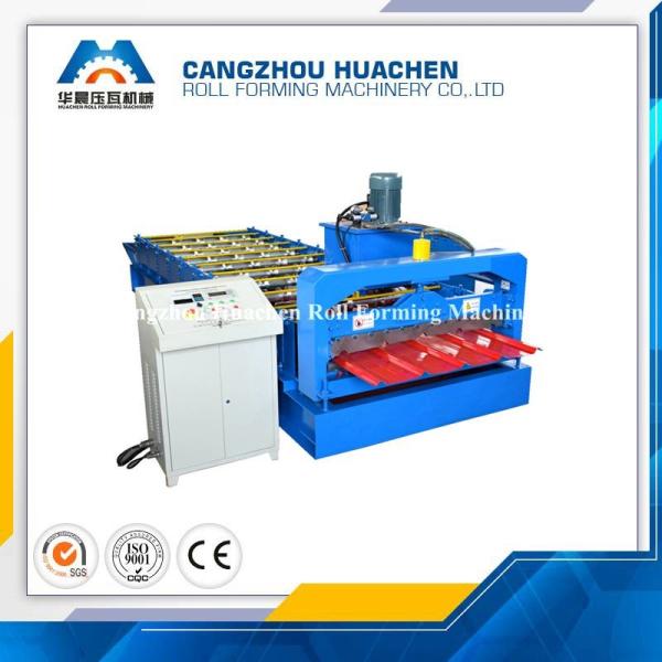 R Panel Roofing Sheet Roll Forming Machine 4.5T Machine Weight , 45# Steel