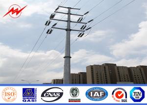 Wholesale 33kv Overhead Line Project Electric Power Pole Galvanised Steel Poles from china suppliers