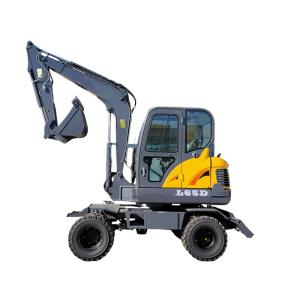 Wholesale Mini Excavator Digger Hydraulic 6.5 TON Compact Excavators Machine Wholesale Mini Wheel Excavator from china suppliers