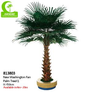 Wholesale Handmade PE Leaf 450cm Fake Outdoor Tropical Plants For Star Hotel from china suppliers