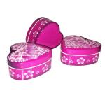 Decorative Heart Shaped Tin Gift Box Holiday Promotion Gift Metal Tin Packaging