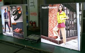 Wholesale 38mm Depth Custom LED Frameless Fabric Light Box For Shopping Mall Display from china suppliers