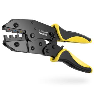 Wholesale Ratcheting Wire Crimper Tool For Heat Shrink Connectors 10-20 AWG Yellow from china suppliers