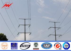 Wholesale 15m Tapered Conical Steel Transmission Poles , Electric Telescoping Pole from china suppliers
