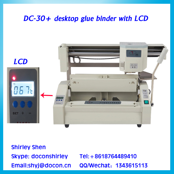 desktop book binding machine DC-30+ A4 perfect binder machine