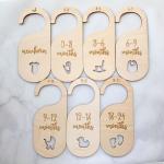 Mom Baby Shower Hanging Clothes Dividers Wardrobe Cabinet Dividers For Clothes
