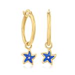 Sterling Silver Bali-Style Koi Fish Drop Earrings with 18kt Yellow Gold