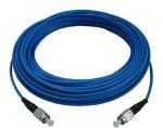 Computer Indoor Fiber Optic Armoured Patch Cord with LSZH Jacket Blue Yellow