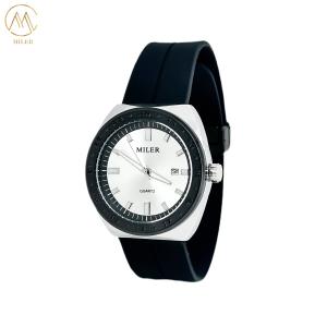 Wholesale Fashion Casual Business Quartz Life Waterproof Auto Date Display Quartz Wrist watch with Silicone Stra from china suppliers