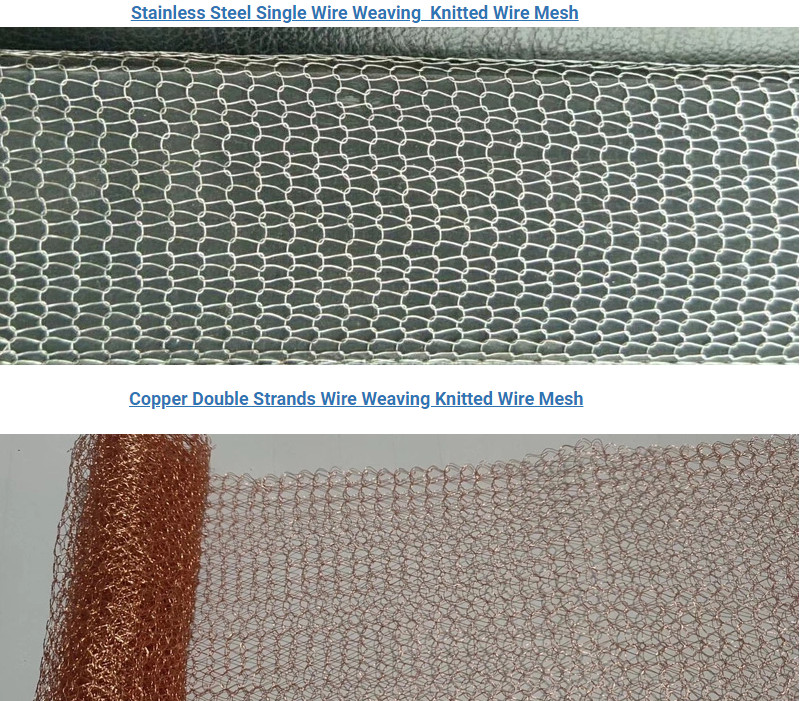 Width 500mm Knitted Copper Mesh 0.28mm Rust Resistance 99% Filter