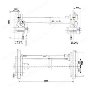 Wholesale Twin Beam Engine-room Crane from china suppliers