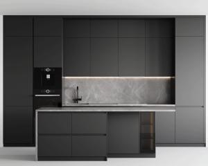 Wholesale Customized Modern Modular Matte Lacquer Finish Kitchen Cabinet For Apartment from china suppliers