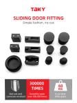 SS304 Material Bathroom Shower Door Accessories for Tempered Clear Glass Sliding