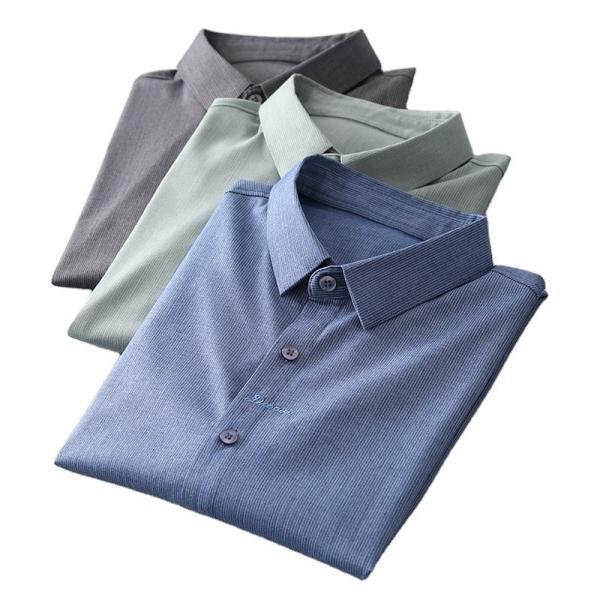 Autumn Popular Shirt Long Sleeve for Men and Boys Nonwoven Heat-transfer
