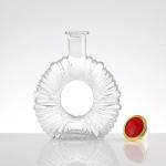 Hot Stamping Surface Handling 375/500/750/1000ml Luxury Square Whisky Gin Glass