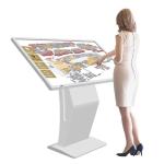 Indoor or Outdoor Floor Standing Kiosk 65 inch LCD Advertising Display Screen