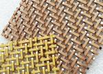 3.6mm PVD Decorative Metal Mesh Panels Plain Woven Stainless Steel