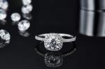 Square Cut Bridal Women Moissanite Square Diamond Gold with Silver Romantic