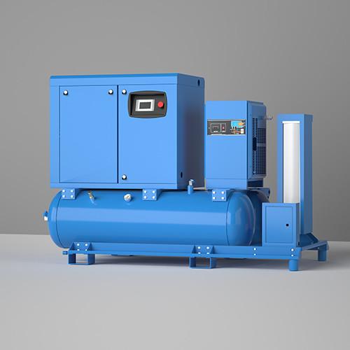 Electric Portable Rotary Integrated Screw Air Compressor 380V Air / Water
