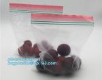 color Double zipper food storage bags, custom products food grade clear matte