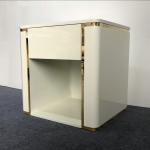 Marble Modern Industrial Bedside Table