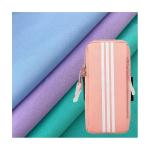 Yarn Dyed Woven Polyester Single Jersey Knitted Fabric 4 Way Stretch 80-90gsm