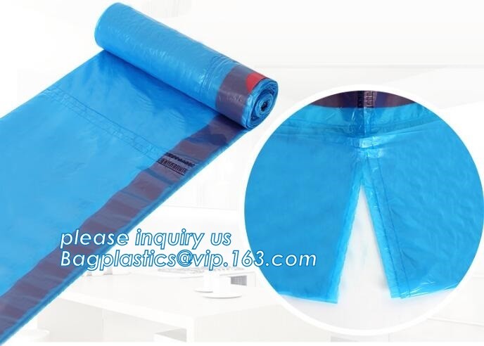 Cheap Medical Drawstring Biohazard Waste Bags, HDPE/LDPE drawstring type biohazard waste garbage bag, DRAWTAPE BAGS PAC