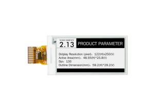 China 2.13″ 122RGB*250 E Ink Display For Electronic Price Tag on sale