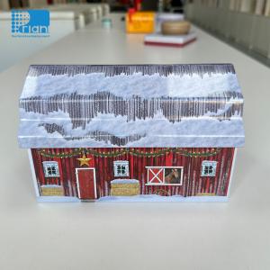 Wholesale House Shape Candy Tin Can 0.21mm-0.35mm Metal Tinplate Food Tin Packing from china suppliers