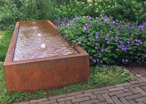Wholesale Corten Steel Garden Fountain Water Feature For Outdoor Decor from china suppliers