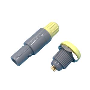 Wholesale ODM Push Pull Medical Device Connectors 3 Pin Gold Plated Brass from china suppliers