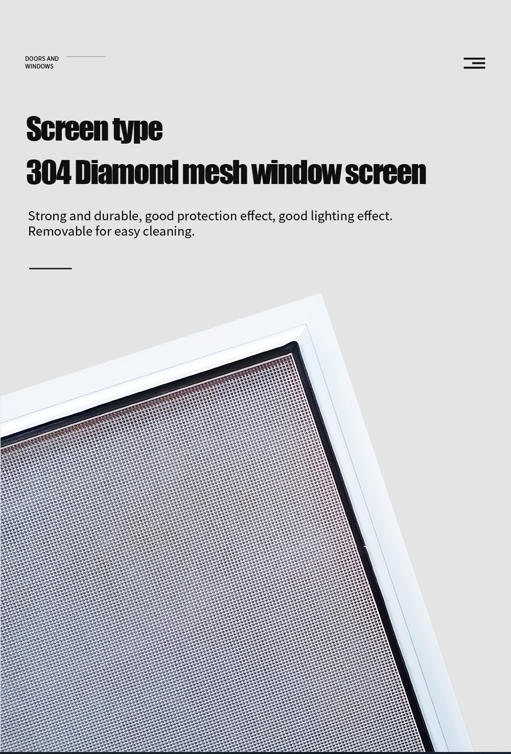 Modern House Villa Aluminium Windows and Doors with Heat Insulation Coefficient ≤2.1