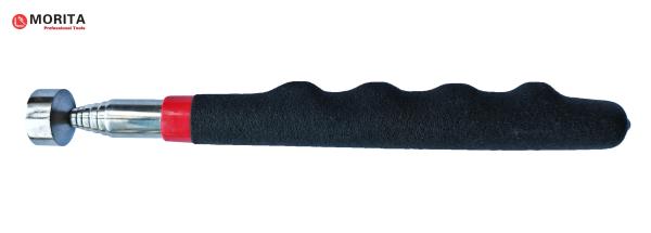 Telescopic magnetic pick up tool with soft rubber handle stainless steel 840mm