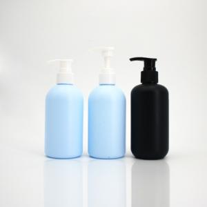 Wholesale 250mL 8.45oz HDPE Blue Cosmetic Lotion Bottle Round Shoulder from china suppliers