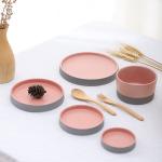 Savall HoReCa Plain Pink Porcelain Dinnerware Scratches Resistant