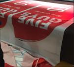 Polyester Fabric Vision Laser Cutting Machine For Flag Display JHX - 160100 S