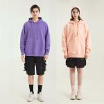 Sustainable Pullover Knitted Unisex Plain Hoodies Customized