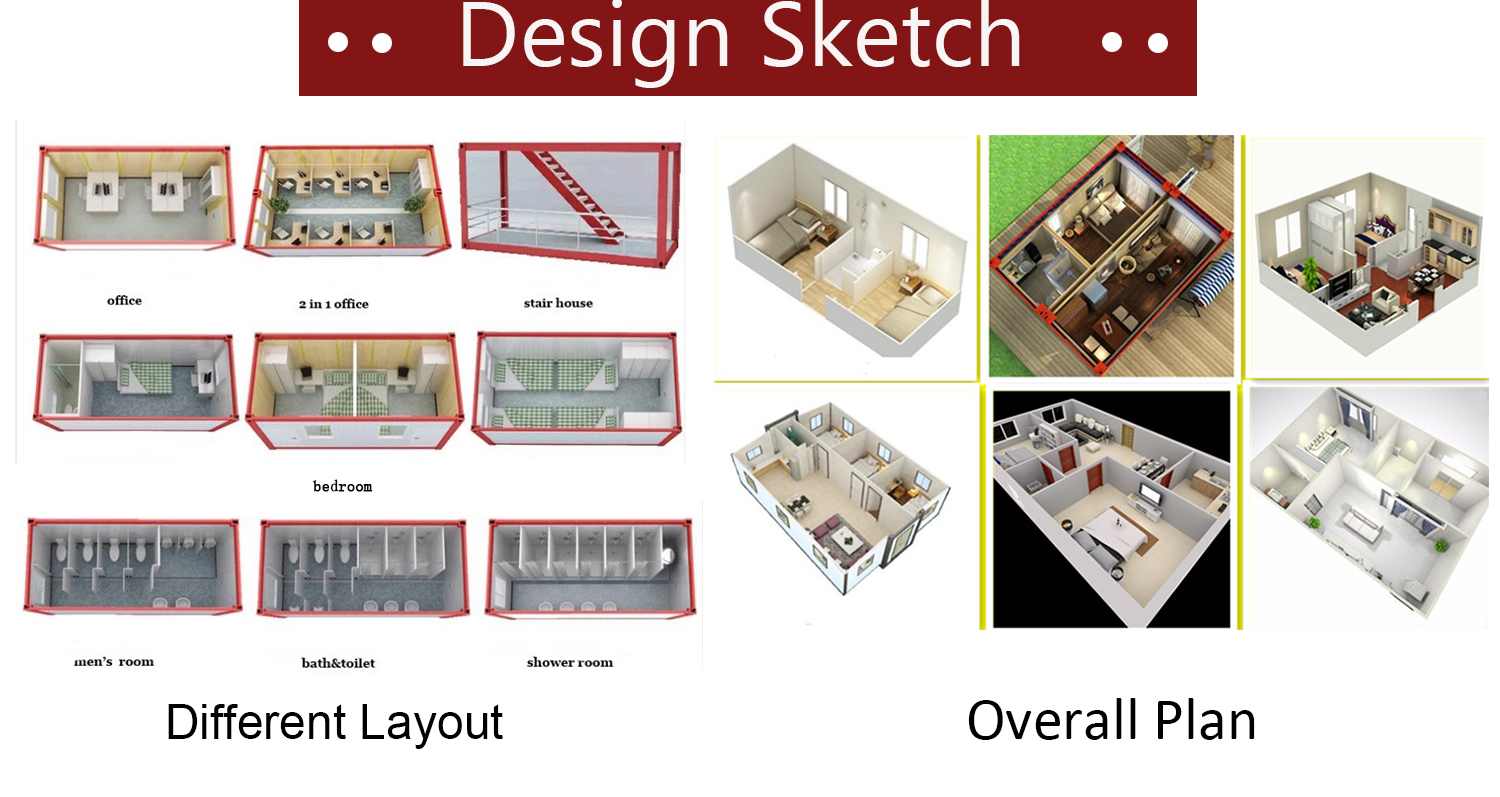 Detachable Container Prefab Resort Hotel Building Rooms with Online Technical Support