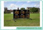 Outdoor Electronic Cricket Scoreboard With RF Remote Console and Amber Color