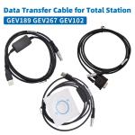 GEV189 GEV267 GEV102 Data Transfer Cable for Leicaa Total Station 5 Pin USB to