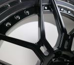 Gloss Black Disc Forged Wheel Rims Polished Lip 5x112 5x120 For Mercedes Benz