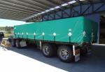 Tear Resistant PVC Coated Tarpaulin , 5m Heavy Duty Truck Tarpaulin