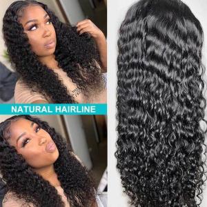 Wholesale 250% Density Full Lace Human Hair Wigs Brazilian Water Wave from china suppliers