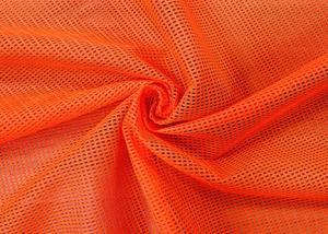 Wholesale 90GSM 100 Percent Polyester Mesh Fabric For Shoes Neon Orange Red Color from china suppliers