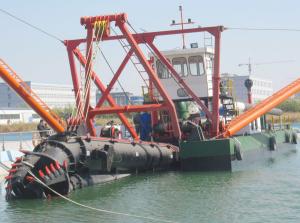 Wholesale Small 12-inch African river sand pumping cutter suction dredger with a sand pumping capacity of 300m3/h from china suppliers