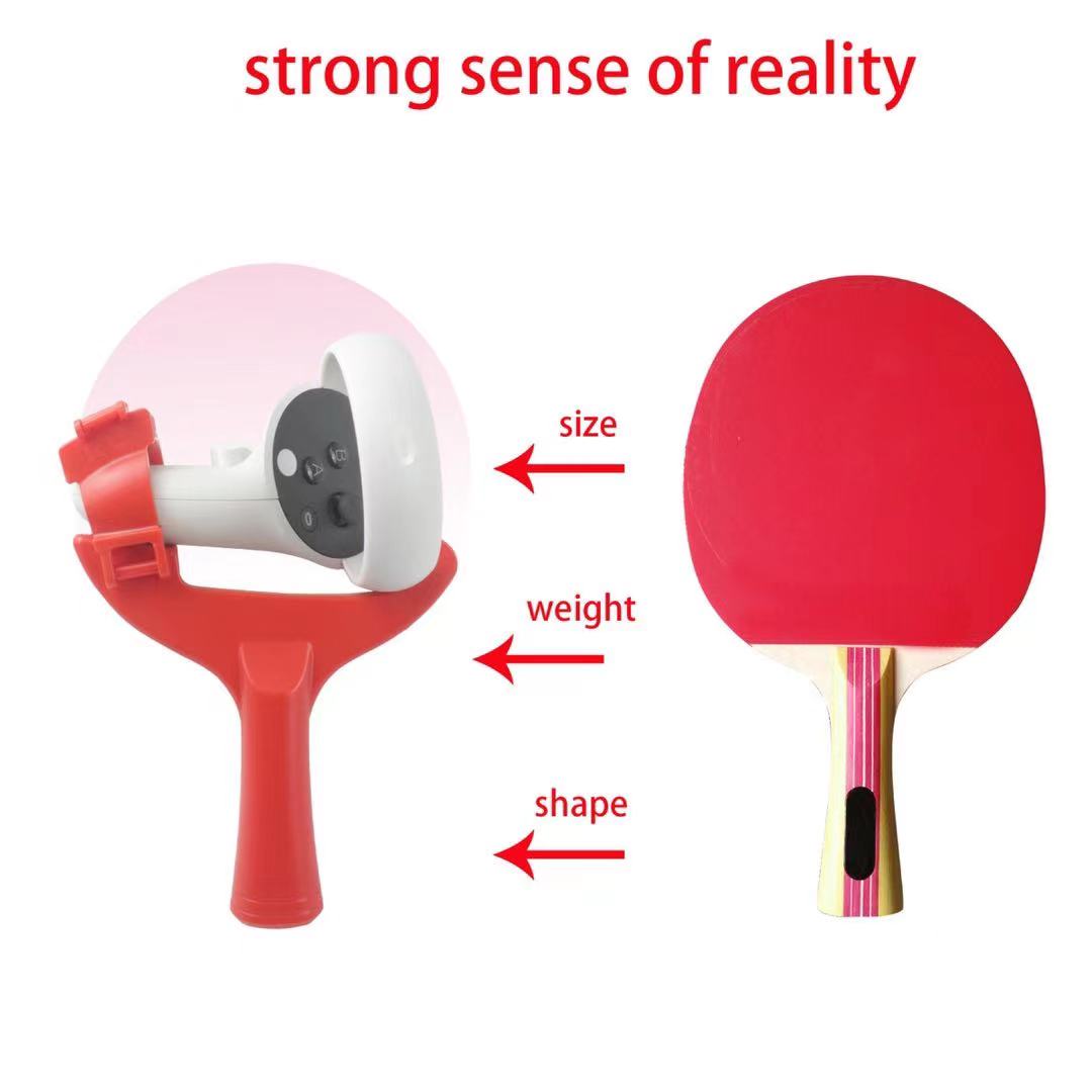 For Oculus Quest 2 VR integrated game accessories Handle Touch Controllers Table Tennis Paddle Grip in pairs