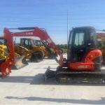Compact Excavator Made in Japan Kubota U55-4 0.16m3 Bucket Capacity