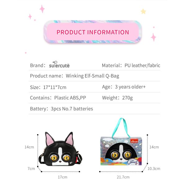 Supercute Intelligent Interactive Voice Personalized Sling Bag Messenger Bag For Girls